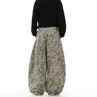 Leopard Baggy Jeans front flat lay
