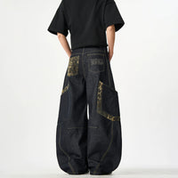 Leopard Pocket Jeans