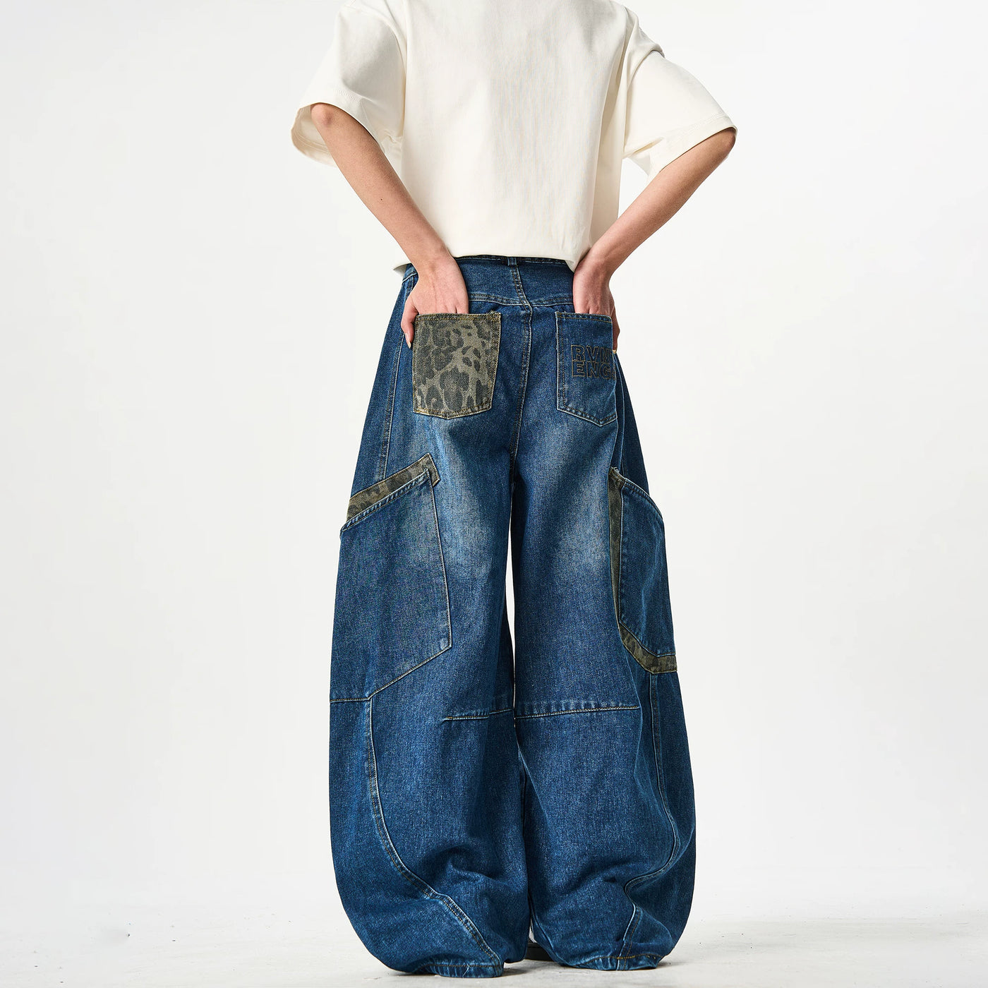 Leopard Pocket Jeans