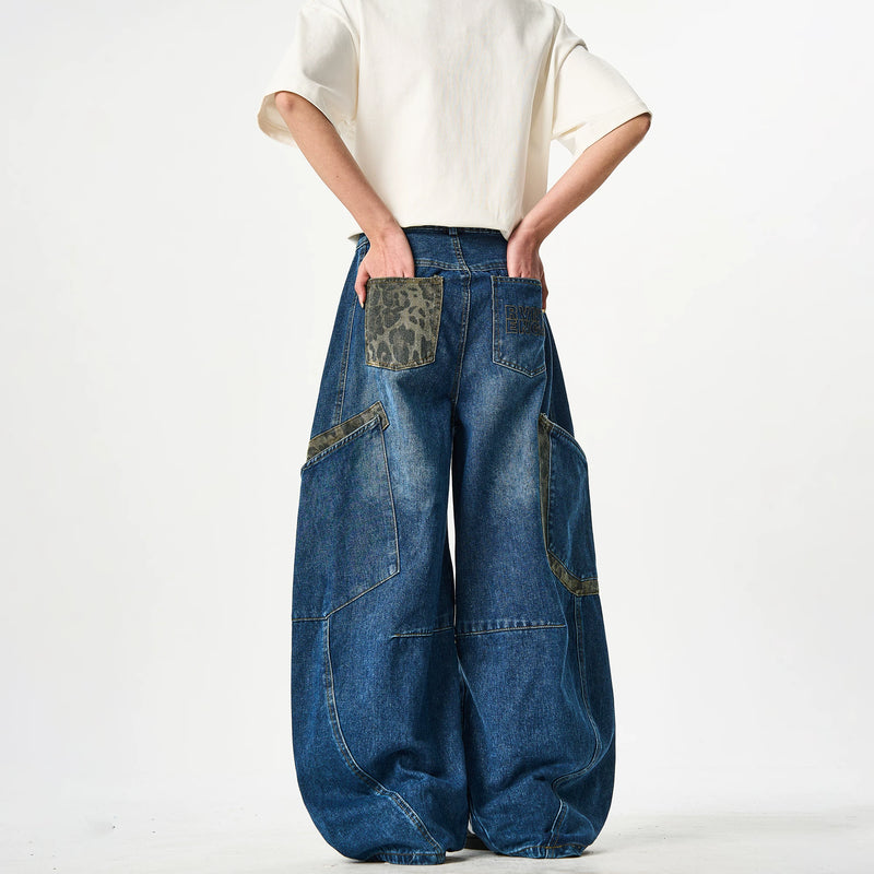 Leopard Pocket Jeans