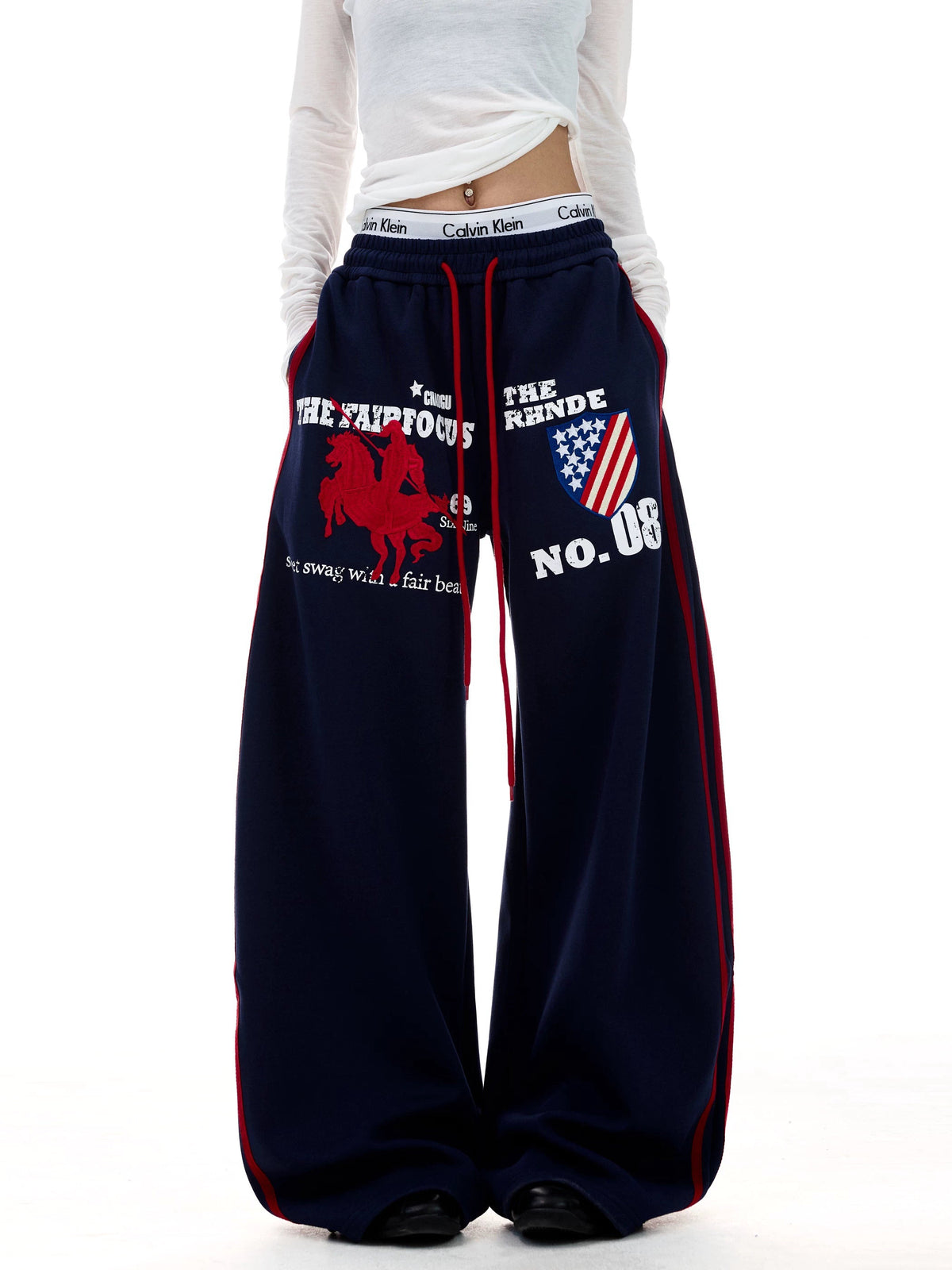 Crimson Navy Sweats